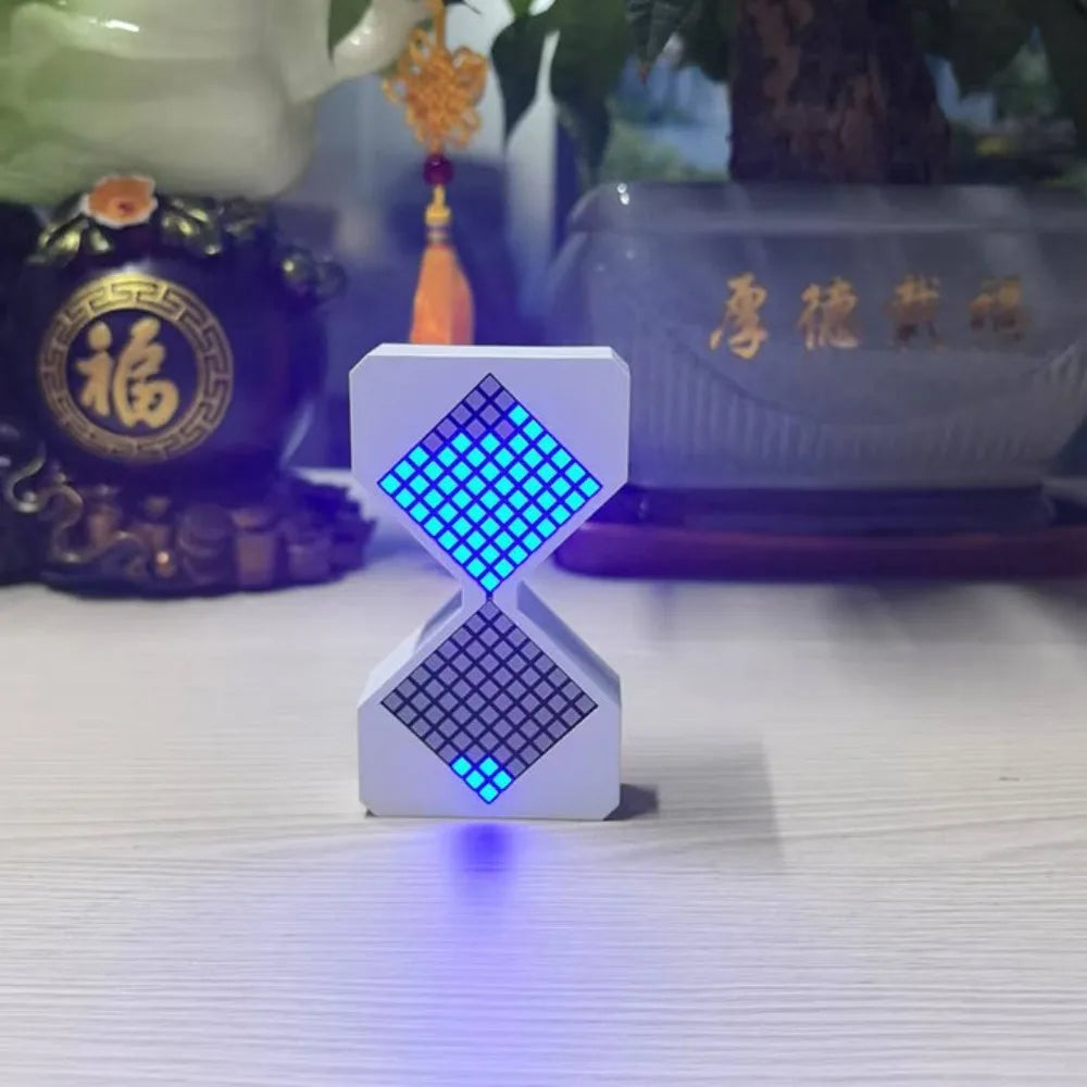 Cyber Style LED Electronic Hourglass with Gravity Sensing 1-30 Min Timer DIY Digital Sand Clock Technology Sense Decompress