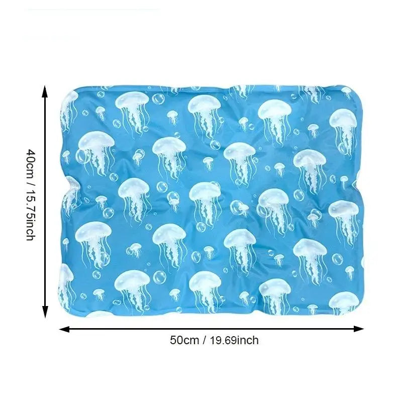 Self Cooling Gel Dog Cat Ice Pad Non Toxic Pet Cooling Mat For Summer Indoor Outdoor Bed Crate Couch