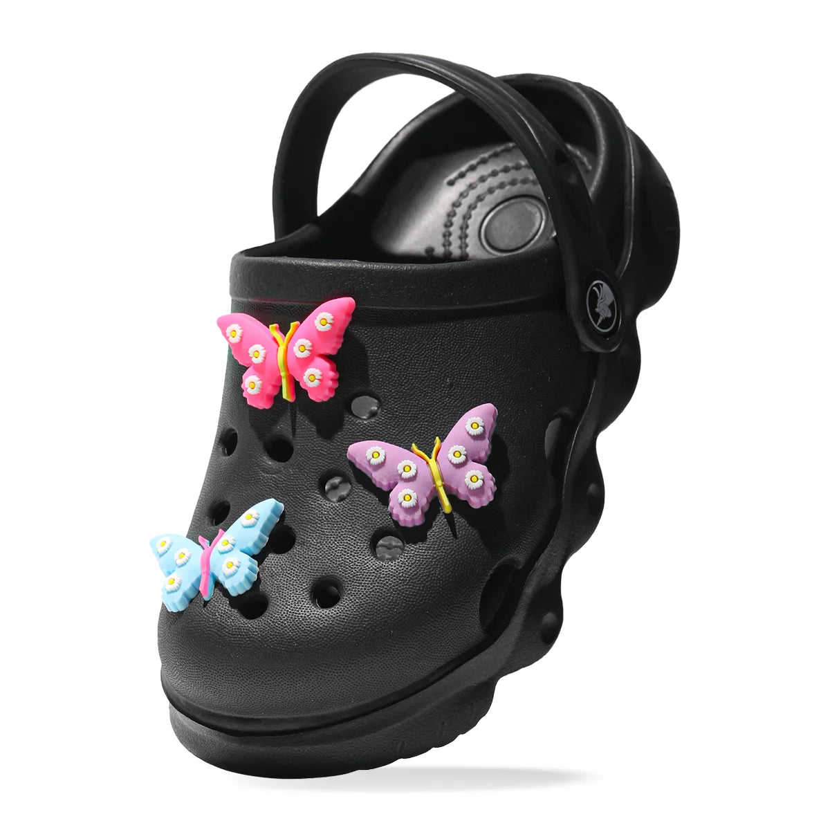 Comfortable and lightweight girls' clogs, can be worn in all seasons, exquisite butterfly shoes,summer hot beach shoes 1214