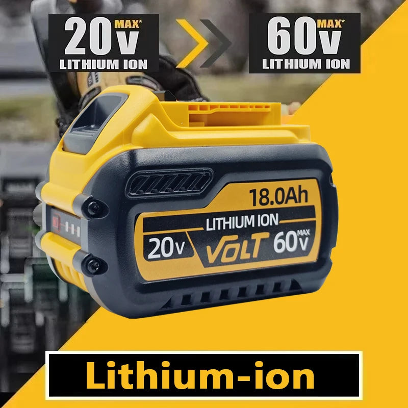 New High-power For DEWALT 20v/60V battery DCB200 DCB205 DCB206  * power tool 18V battery 3AH 8AH 12AH 18AH batteries  DCD805