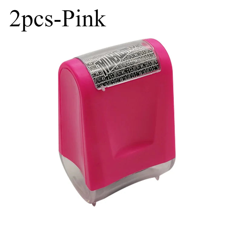 Stamp Roller Anti-Theft Protection ID Seal Smear Privacy Confidential Data Guard Information Data Identity Address Blocker