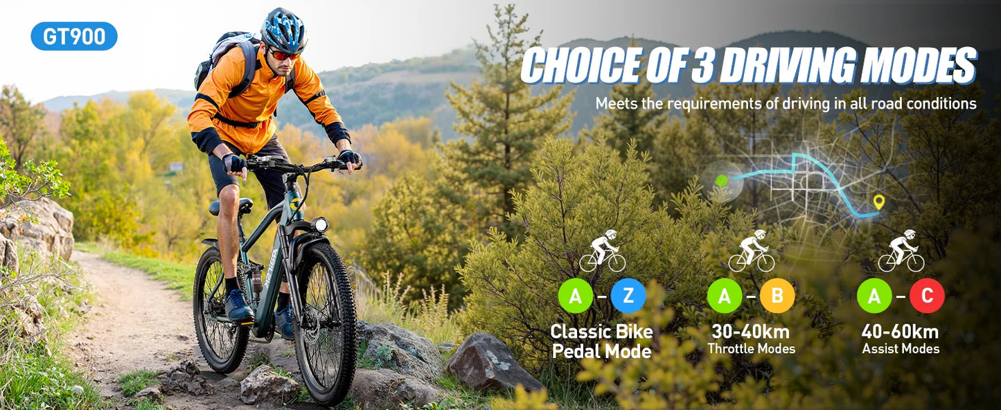 Aairsk GT900  250W Motor E-bike Adult Electric Bicycle 36V13Ah Battery Electric Bike 26 Inch Tire E-Mountain Bike