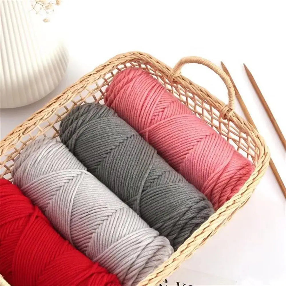 Lover Scarves Handmade 100g Hand Knitting DIY Knitting Chunky Crochet 8 Ply Thread Milk Cotton Yarn Woolen Yarn