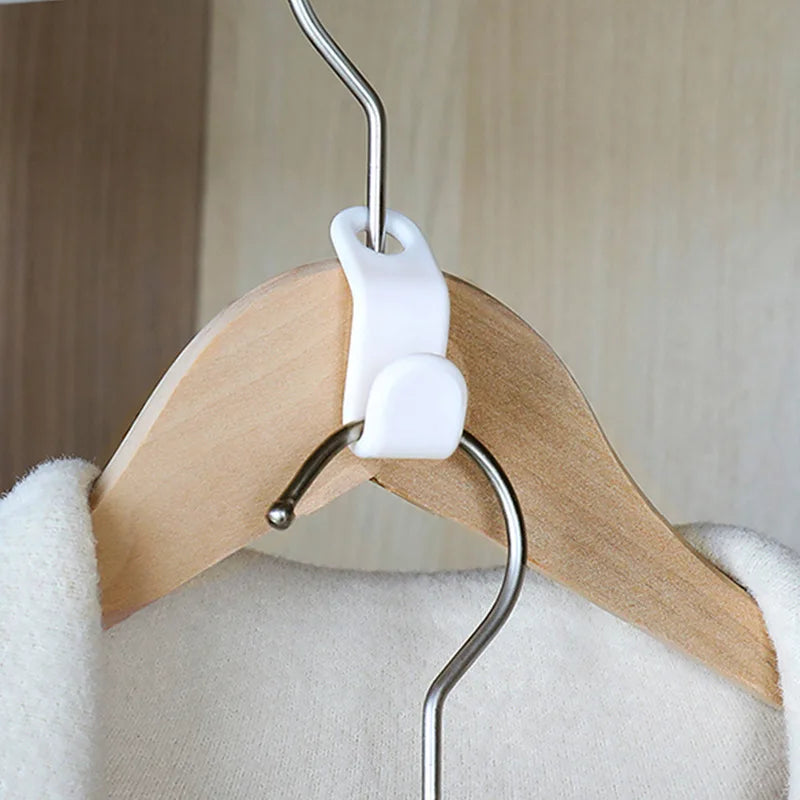 5-50Pcs Clothes Hanger Hooks Organizer Connect Multifunction Cascading Plastic Bedroom Wardrobe Storage Space Saving Coat Hook