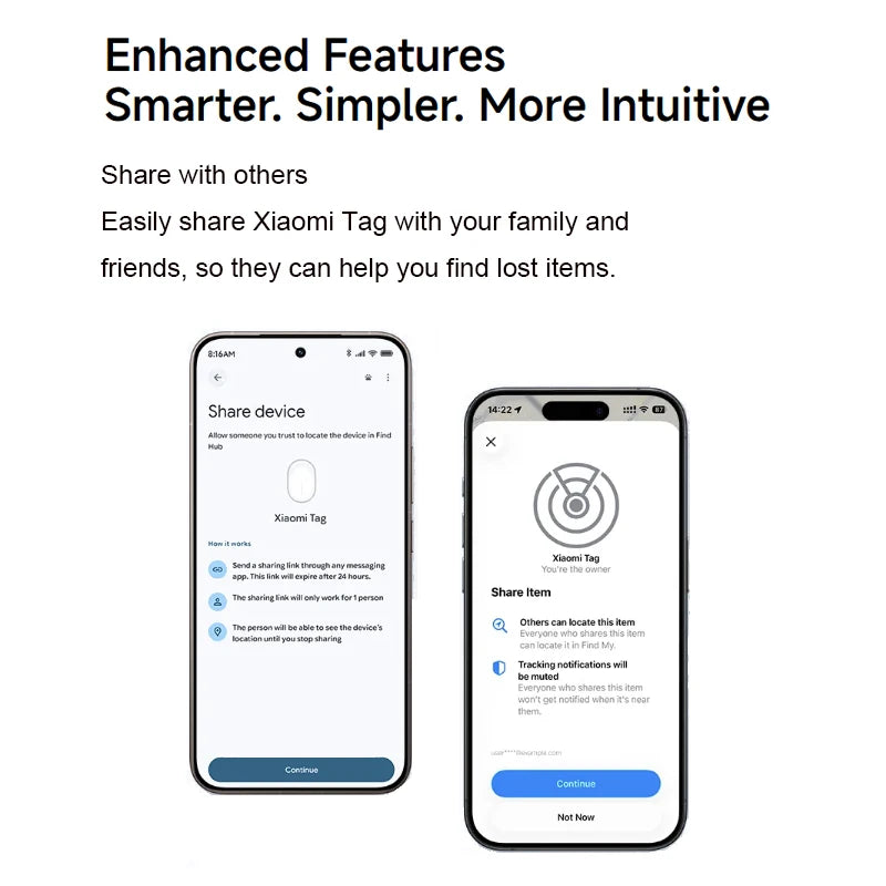 Xiaomi Tag Tracker Smart  Anti Lost Device Global Version Compatible Apple Find My and Google Android Find Hub Bluetooth 5.4