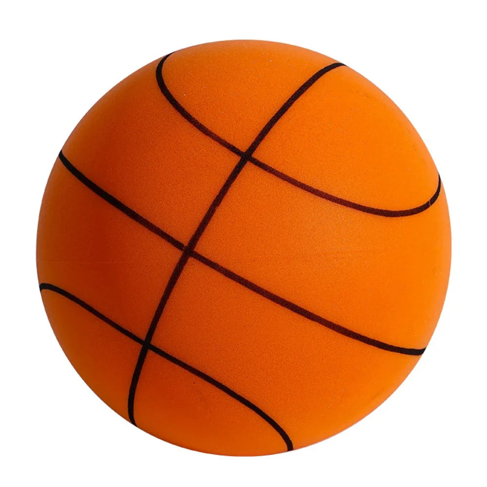 Kids Indoor Silent Basketball Ball 24/21/18cm High-Resilience Foam Silent Basketball Size 7 Lightweight Small Basketball Basket