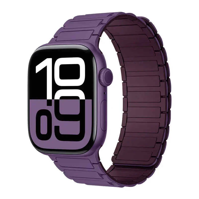 Magnetic Band for Apple Watch Ultra 3 49mm 46mm 42mm 45mm 44mm 40mm 41mm Silicone Strap iWatch Series 11 10 9 8 7 6 SE Bracelet