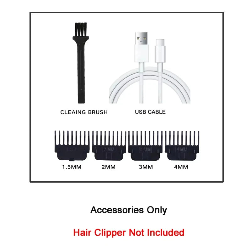 Electric Hair Cutting Machine And the accessories  T9 Clipper Hair Rechargeable Man Shaver Trimmer For Men's Barber Professional