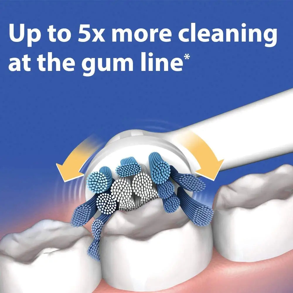 4pcs EB50 Cross Action Replacement Brush Heads For Oral B D12 D16 D100 3757 3709 pro3 pro1max electric toothbrush