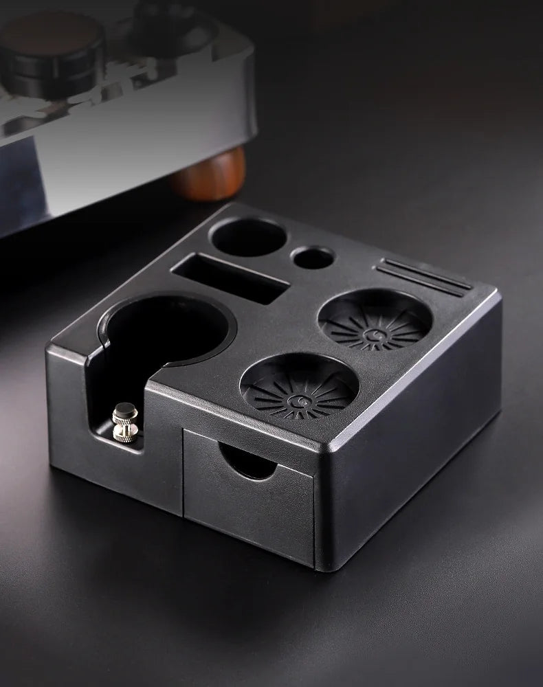 Coffee Tamping Station Distributor Storage Seat 51/53/54/58mm Universal Tamper Station Multi Functional Storage Rack Coffee Tool