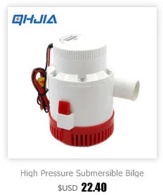 Submersible Bilge Pump 12v 24V 1100GPH 750GPH 500GPH Mini Electric Water Pump Used In Boat Seaplane Motor Homes Houseboat