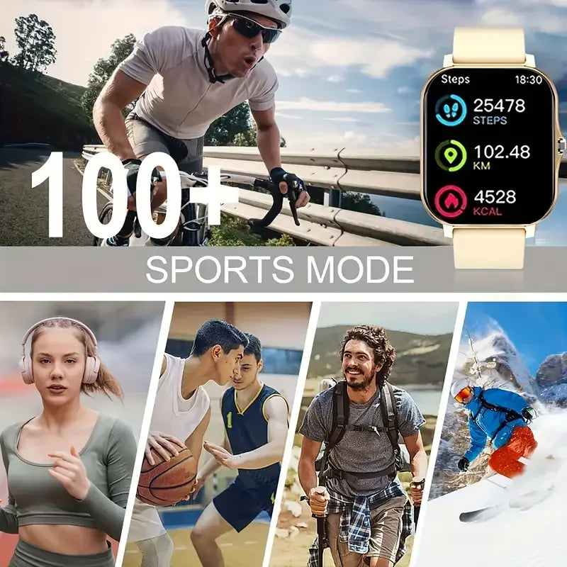 LAXASFIT 2026 Smart Watch 1.83 Inch HD Display Answer Make Call Message Preview Sport Modes DIY Dial Weather Forecast Men Women