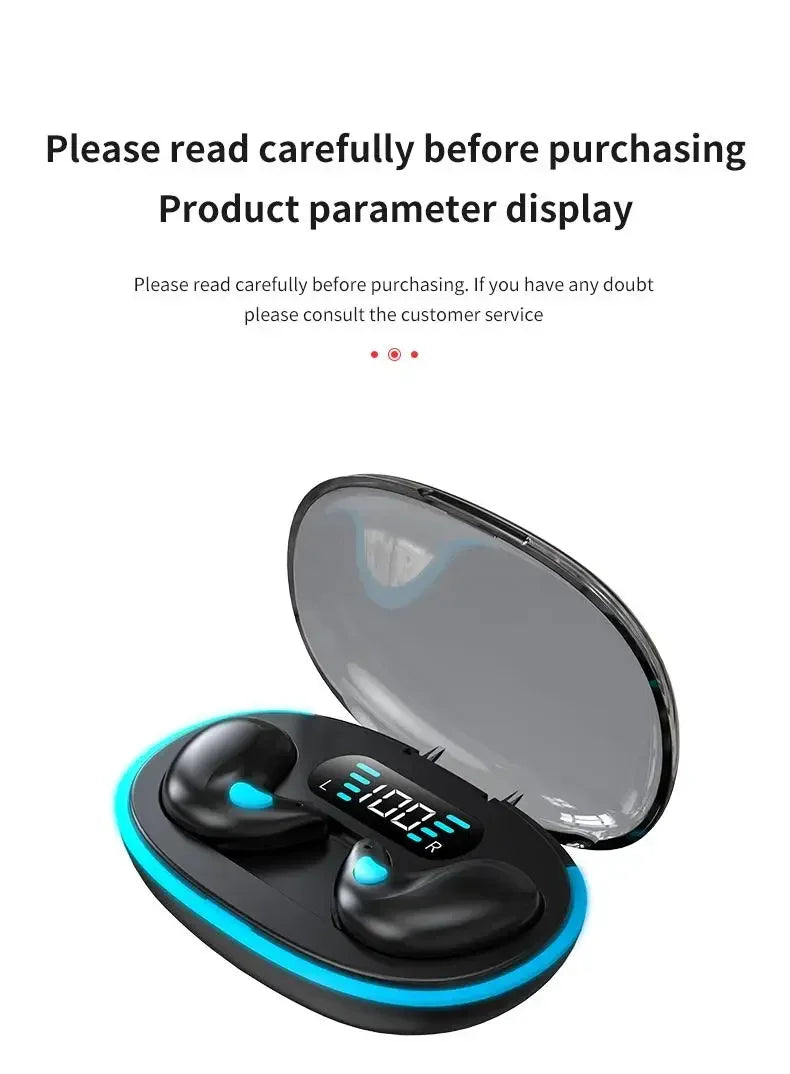 X55 Invisible Sleep Wireless Earphone TWS Bluetooth 5.3 Headphones Hidden Earbuds IPX5 Waterproof Noise Reduction Sports Headset