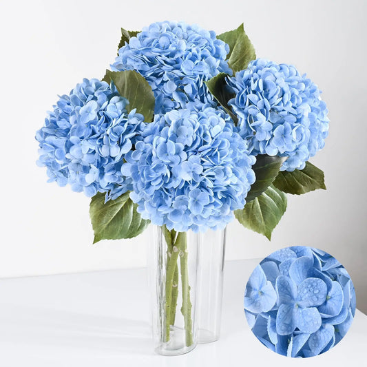 10pcs New Artificial Flowers Vintage Silk Hydrangea Bouquet Wedding Decorative Fake Plants for Christmas Home Garden Decoration