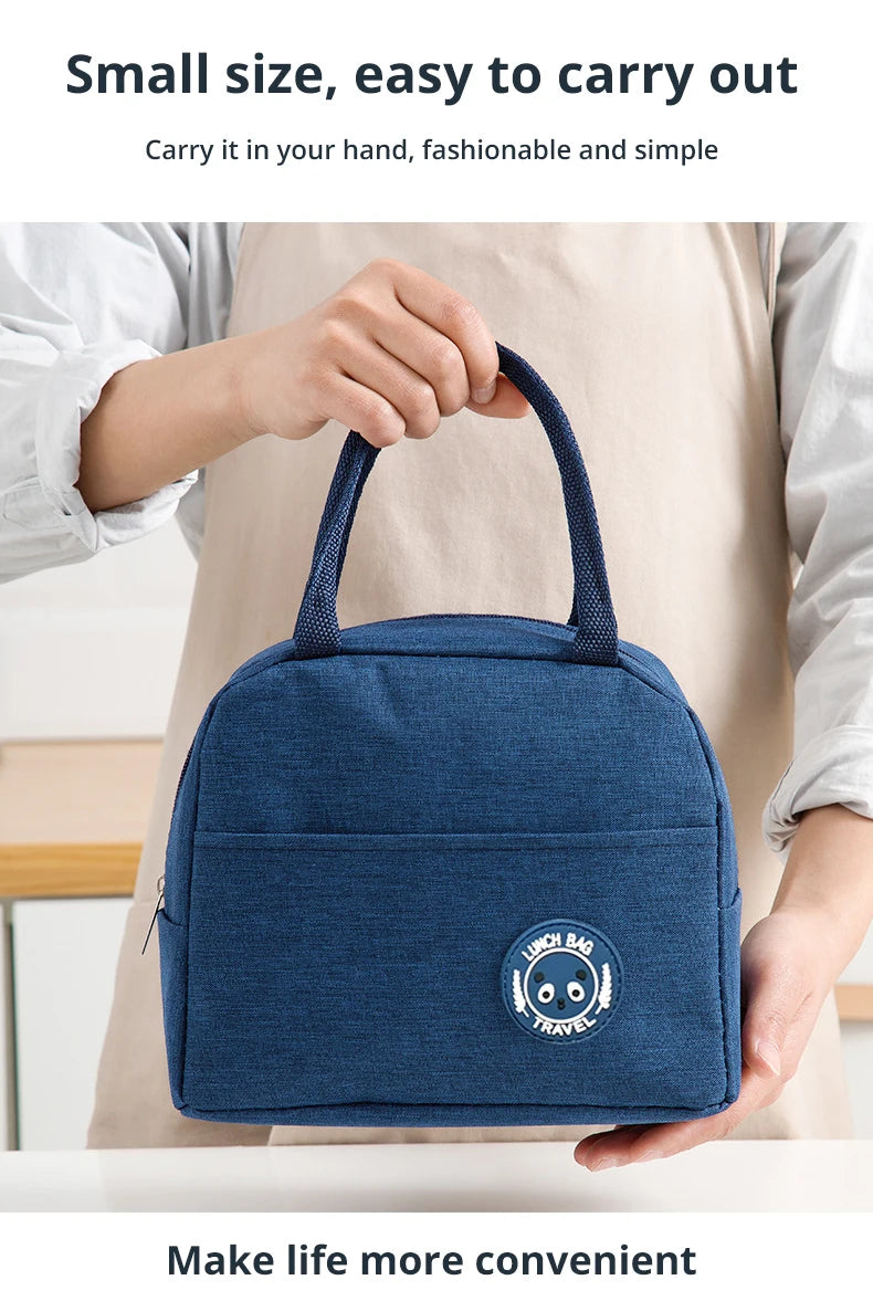 Insulated Lunch Bag Insulation Bento Pack Aluminum Foil Rice Bag Meal Pack Ice Pack Student Bento Lunch Handbag Insulation
