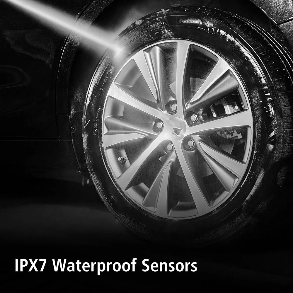 Tire Pressure Monitoring System Temperature Warning New C External Battery Version Sensors Solar TPMS Car Tyre Pressure Monitor