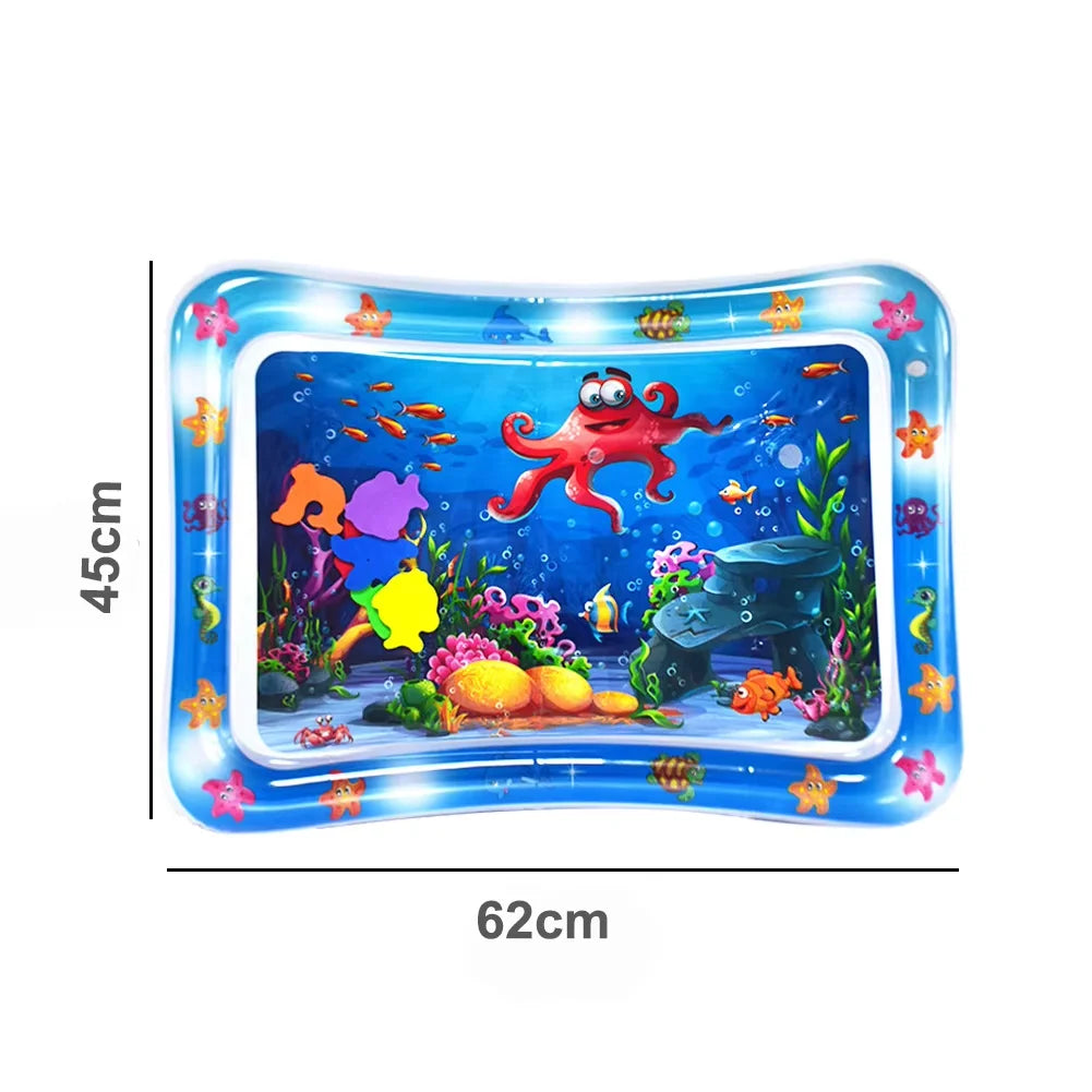 Baby Water Play Mat Inflatable Cushion PVC Infant Tummy Time Toddler Water Pad For Kids Early Education Developing Activity Toys