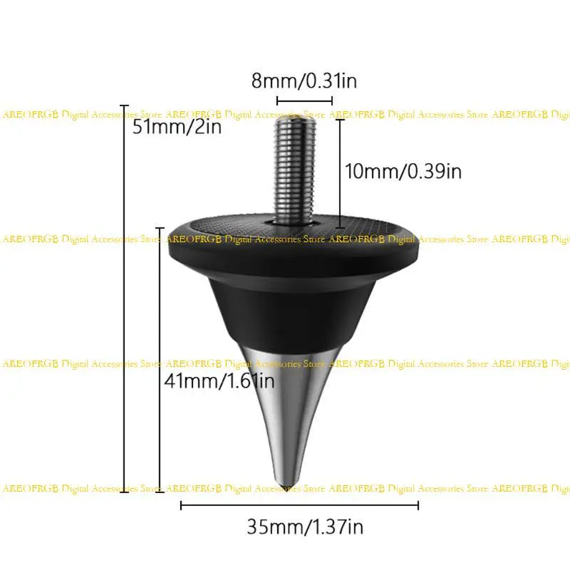 E21E Durability AntiVibration Speaker Spikes Stand Pad NonSlip for Systems Upgrades