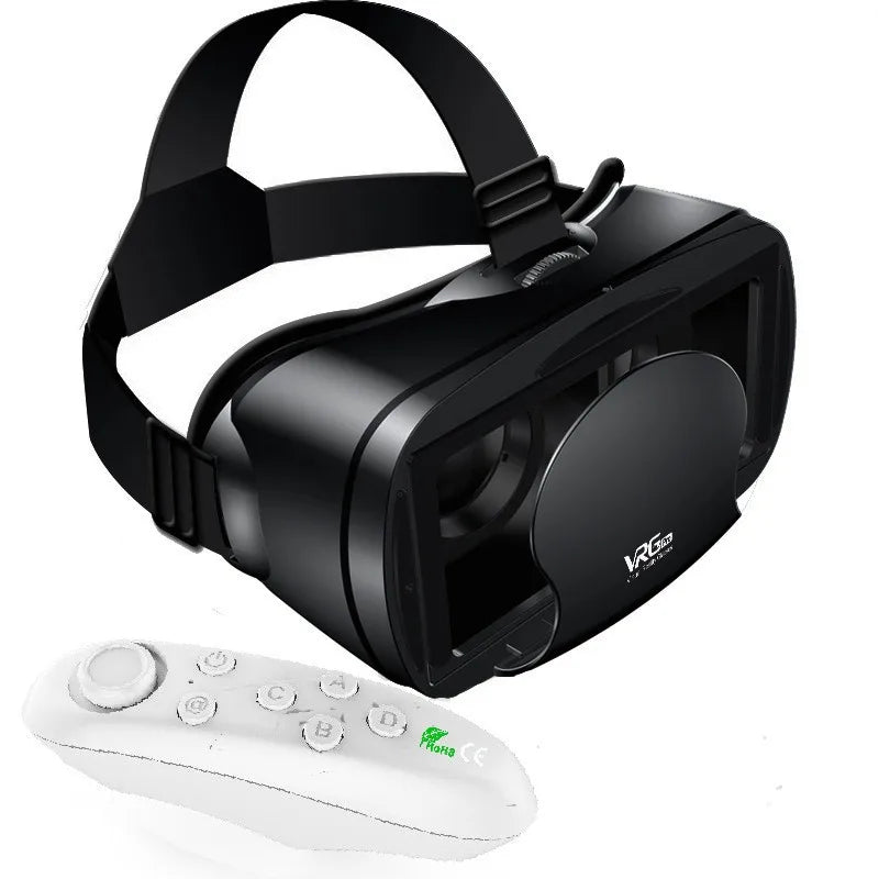VR Glasses Virtual Reality 3D VR Glasses Google Cardboard Headset for Use with Smartphone Android Virtual Glasses with Gamepad