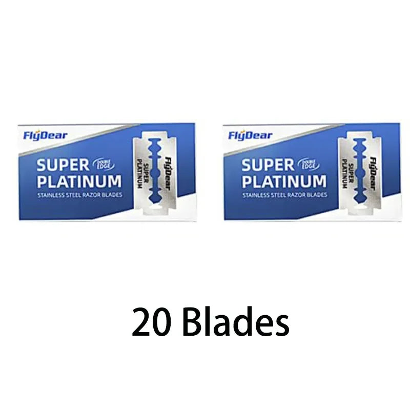 10/50/100Pcs Stainless Steel Razor Blade Old-Fashioned Manual Double-Sided Razor Blade Hairdressing Barber Shop Tools