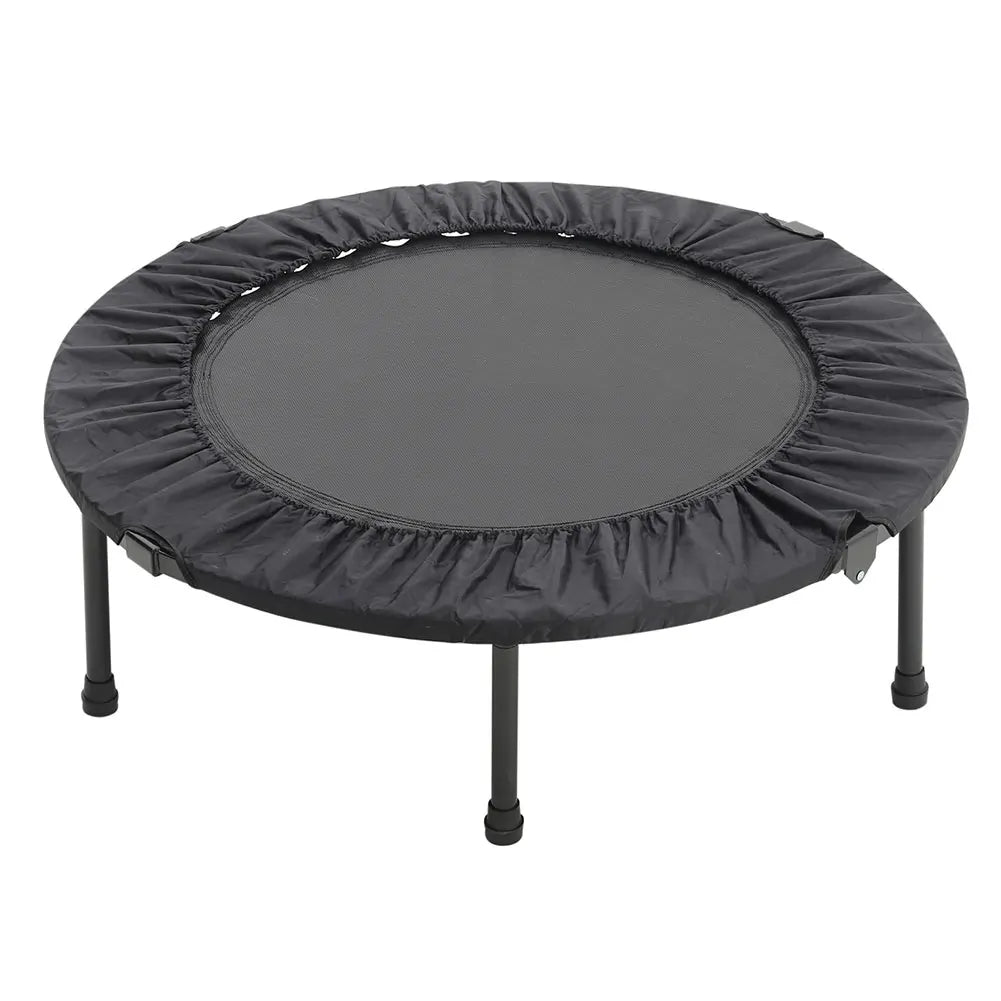 【Breeins】Folding Trampolines Fitness Indoor Exercise Workout Rebounder Sport Trampoline Handle Trampoline for Adults Jumping