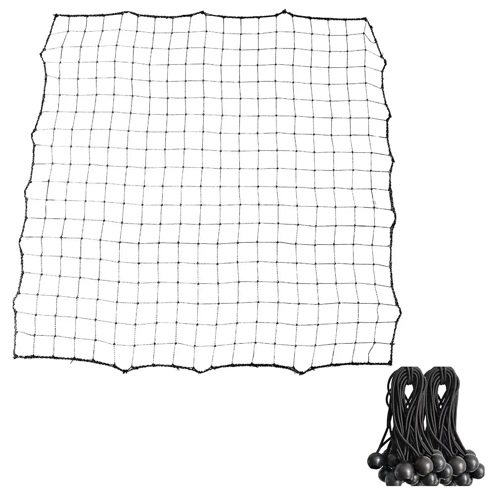 Soccer Rebounder Net with 20 Elastic Ropes Soccer Bounce Back Net Rebound Net Training Aid for Kids Teens & Adults
