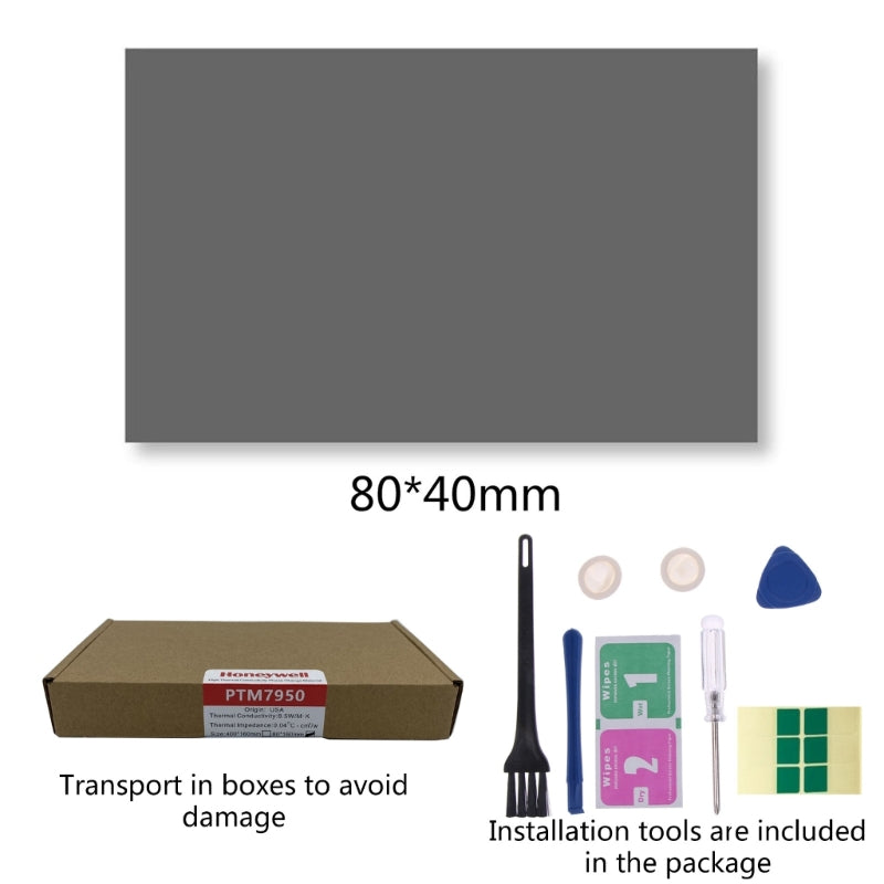 Thermal Conductive 8.5W Pad -Honeywell PTM7950 Phase Change Silicone Pad Sheet Laptop CPU GPU Silicone Grease Pad