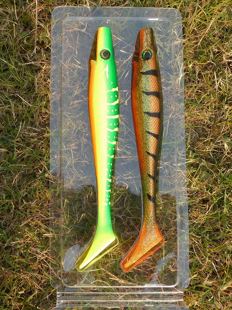 ESFISHING soft lures fishing Peche pike Hog Shad 100mm  200mm Sea Fishing Silicone bait swimbait sea lake isca artificial