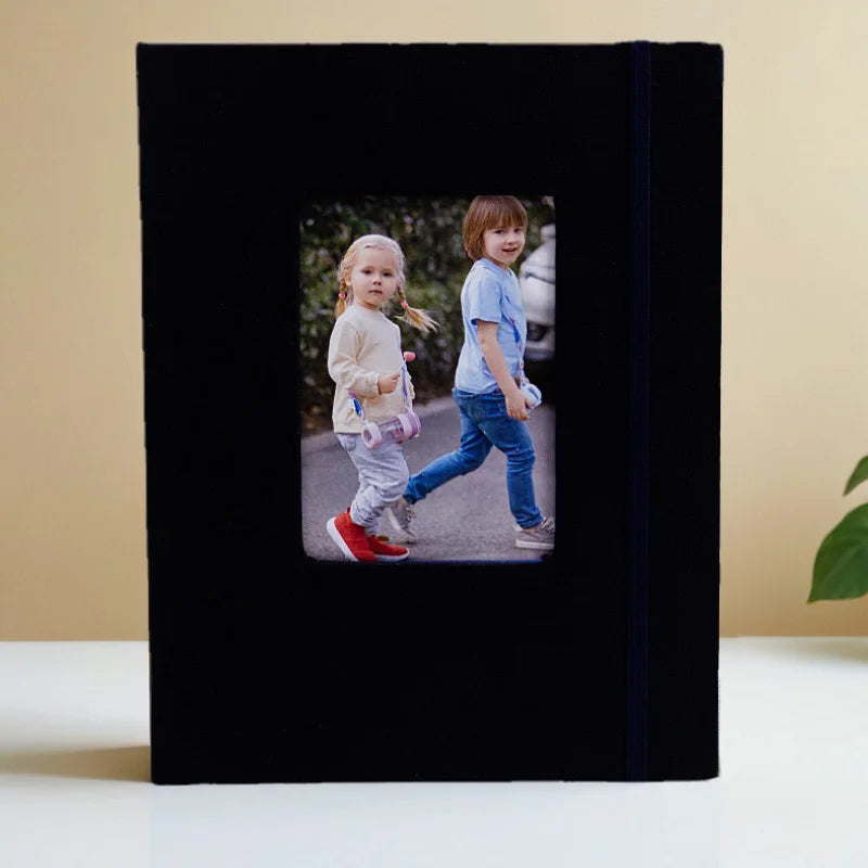 Album Insert Album Standard 6-inch, acid-free album with 52 vintage album with front window, wedding and family photo storage.
