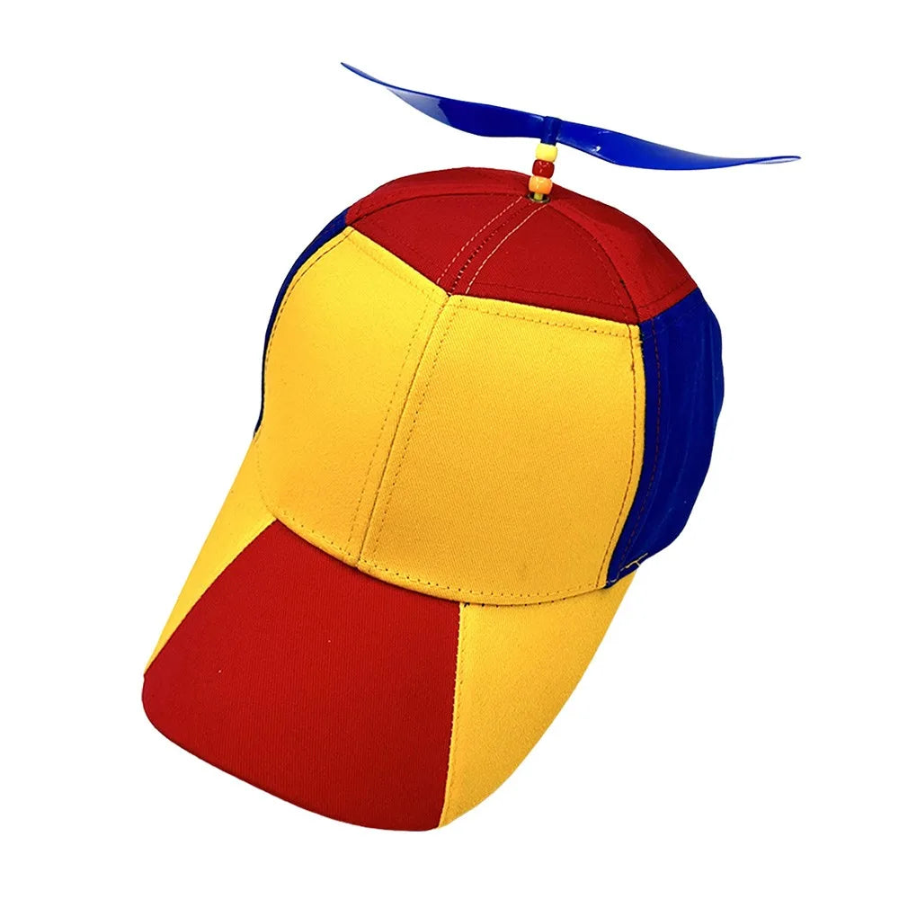 Rainbow Bamboo Dragonfly Baseball Cap Funny Helicopter Propeller Adventure Hat Firefly Cap Snapback Hat For Adult Kids Boy Girl
