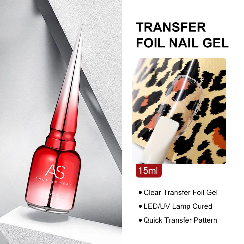AS Water Drop Wave Gel Nail Gel Polish Clear Ripple Gel Nail Vernis Varnish Glue Phototherapy 15ml Glass Water Drop Glue