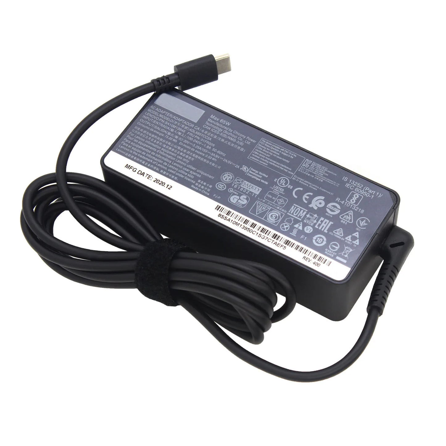 20V 3.25A 65W USB Type-C AC Laptop Power Adapter Charger For Lenovo Thinkpad X1 Carbon Yoga X270 X280 T580 P51 P52s E480 E470 S2