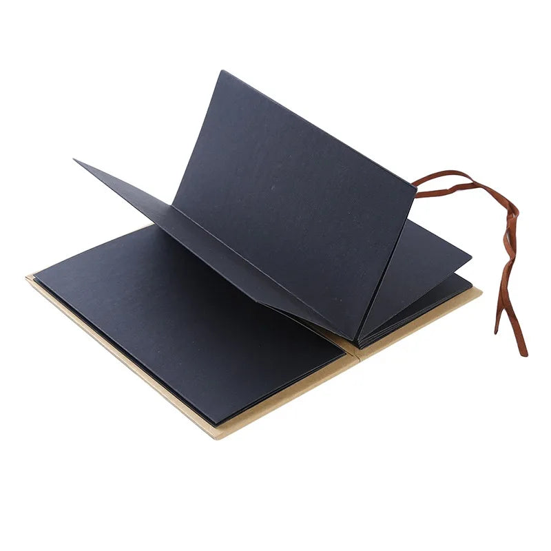 New 1Pc 5/6Inch Folding DIY Photo Album Hand Made Hardcover Wedding Anniversary Scrapbook