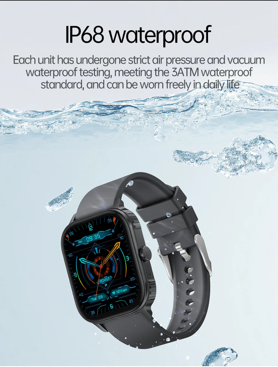 2026 2.04-inch Ultra Smart Watch For Men Women 1000mAh High Capacity Battery Outdoor Sports Fitness Health Monitoring Smartwatch
