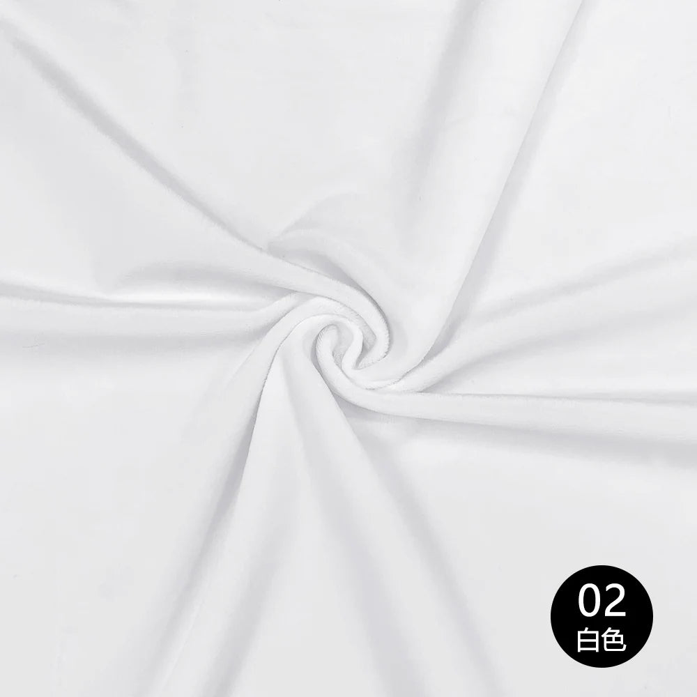 1.5mm Super Soft Short Plush Fabric Thick Crystal Super Soft Flannel Plush Toy Handmade Diy Fabric 45x50cm