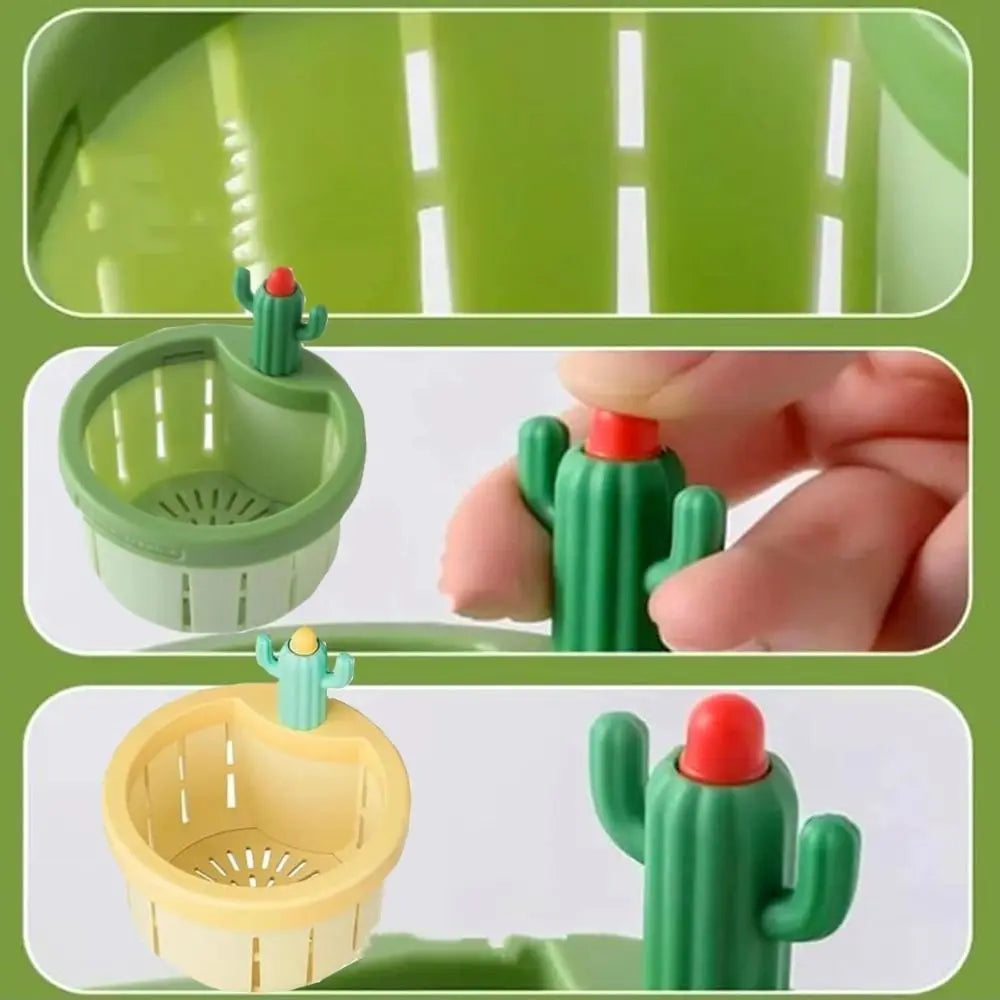 Cactus Kitchen Sink Drain Strainer Easy Cleaning Sink Drain Basket Food Waste Catcher for Kitchen Tools