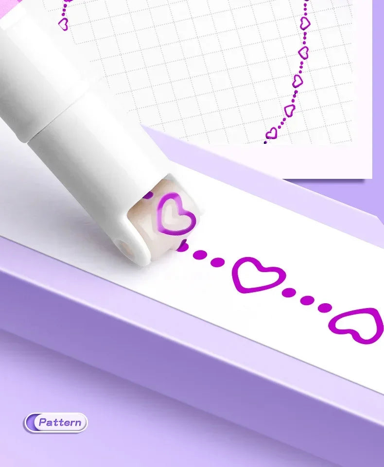 24/3 PCS Kawaii Flowers Line Shaped Highlighter Pens Roller Tip Curve Liner Marker for Writing Journaling Drawing Stationery