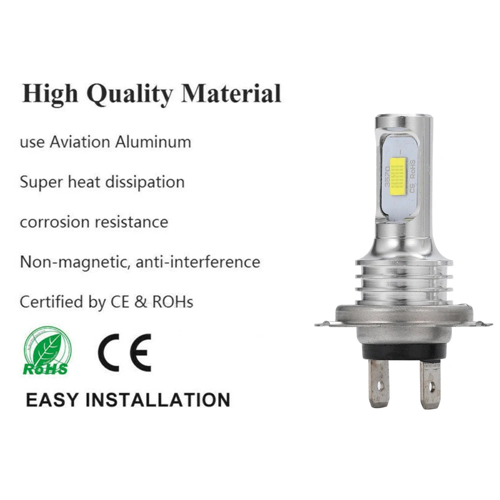 LED H7 20000LM 4300K 8000K 3000K HB3 HB4 9005 9006 H3 H1 H8 H4 H11 H9 Turbo Canbus Led Car Headlight CSP CHIP Fog Light