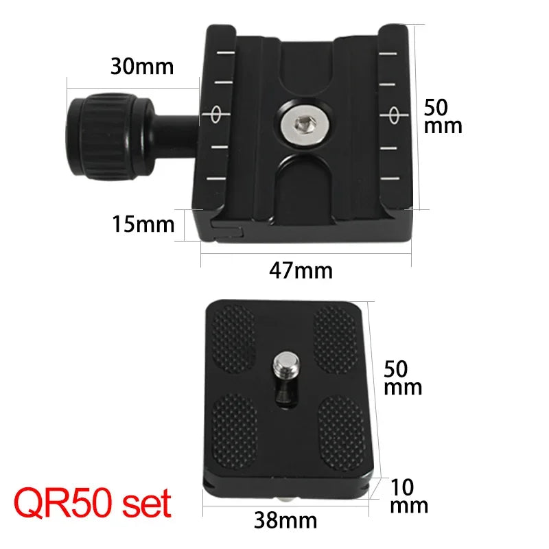 QR60 Camera quick releas clamp tripod clamp dslr camera clamp mount camera adapter for arca swiss camera with quick shot plate