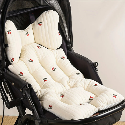 Thicken Baby Stroller Seat Cushion Pad for Car Puchair Liner Mat Cotton Breathable Cart Mattress Infant Newborn Pram Accessories
