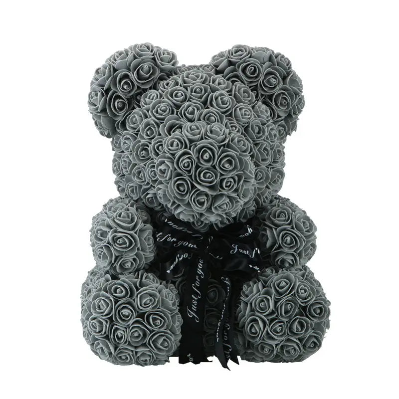 Girlfriend Gifts 25cm/40cm Soap Foam Bear Rose Teddy Rose Bear Artificial Flowers Wedding Birthday Valentines Gift for Women