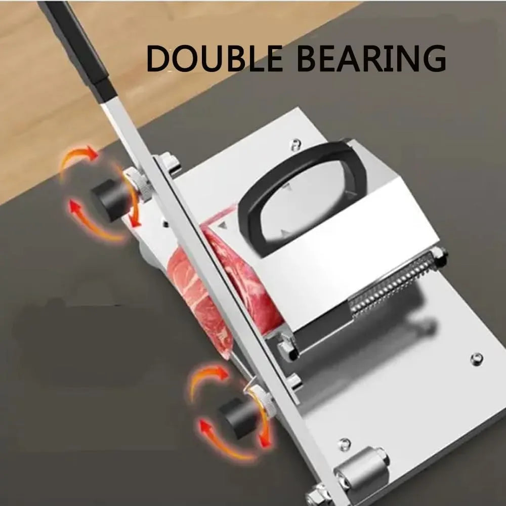 1pc Portable Manual For Slice Bone Cutting Knife Frozen Meat Slicing Knife Stainless Steel Household Vegetable Food Slicer