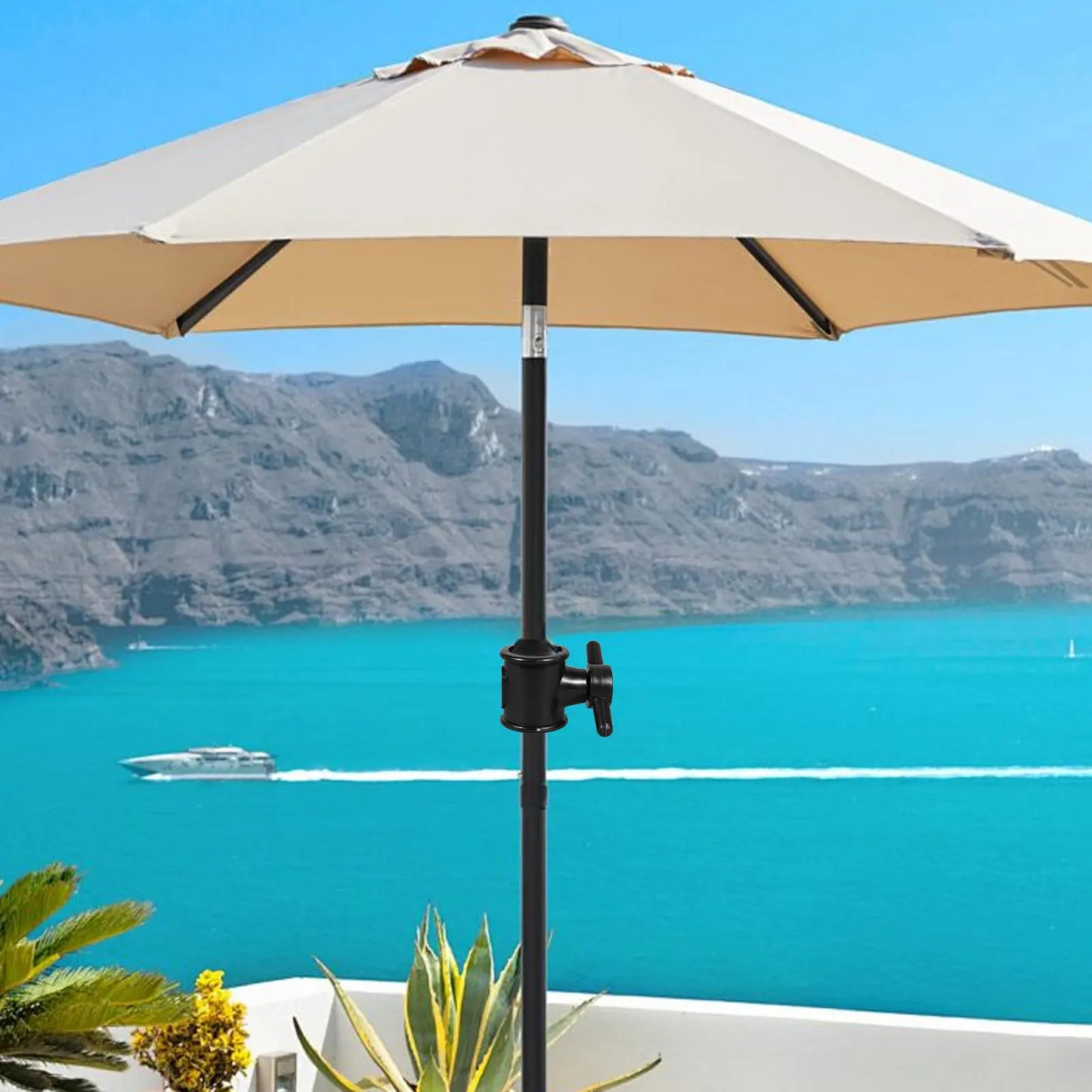 Patio Umbrella Pole Plug Connector 29Mm Joint Screw Replacement Outdoor Garden Parasol Pool Beach Porch Deck Umbrella Repair