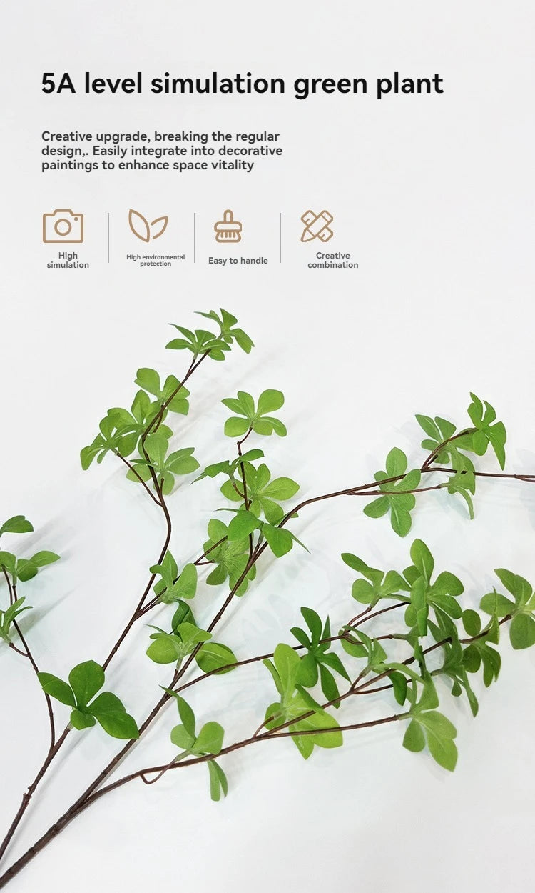 Light Luxury Hydroponic Green Plants LED Decorative Painting Home Decoration Living Room Bedroom Sofa Wall Corridor Mural Light