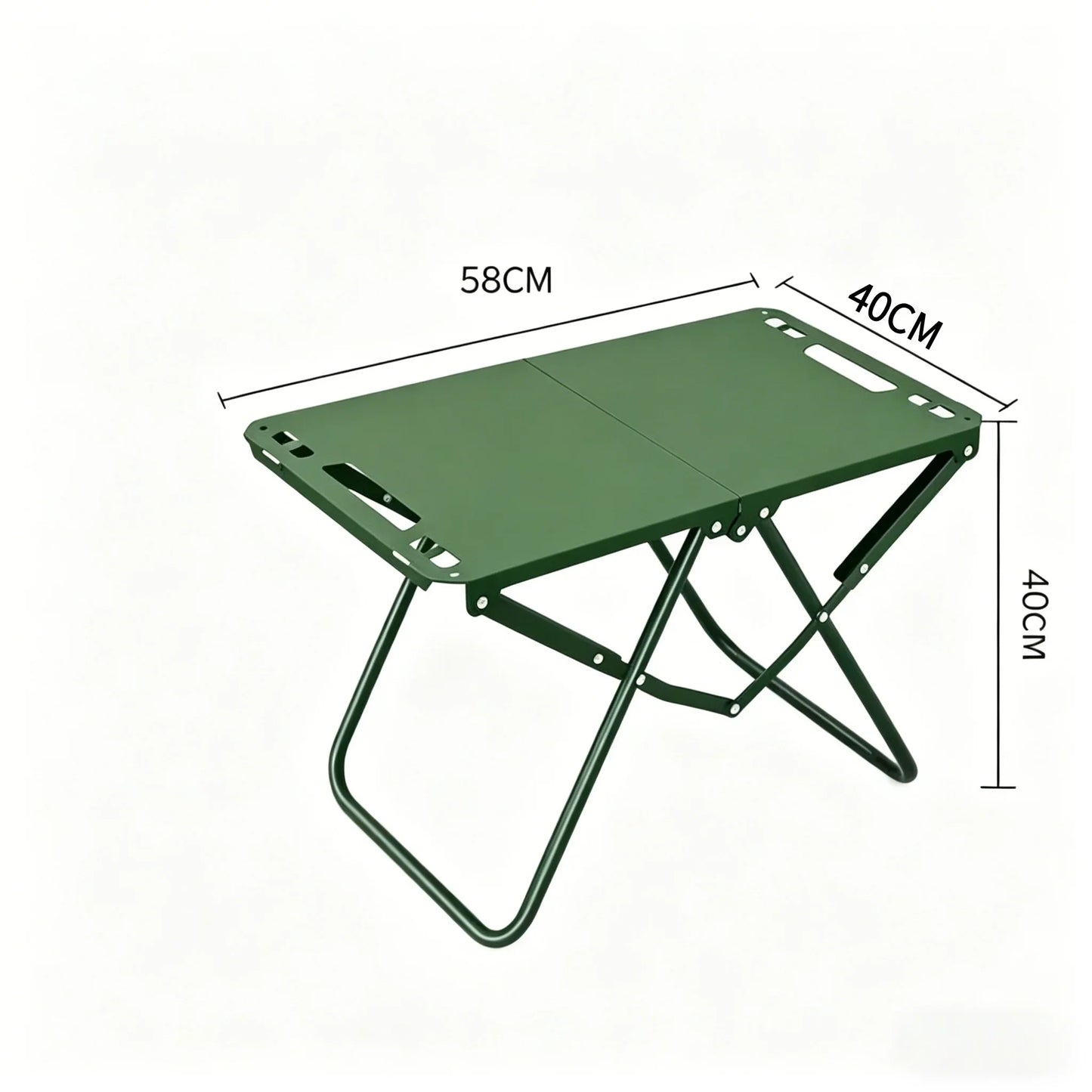 Portable Foldable Beach & Camping Table, Hollow Edge Picnic Table, Lightweight Hangable Outdoor Table for Travel