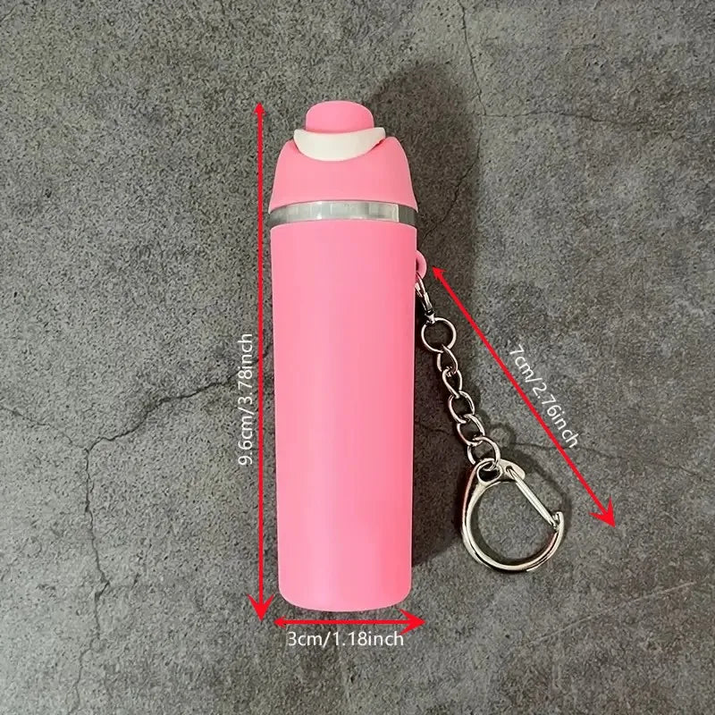 1/4pcs Fashionable Fruit Cup Style Keychain, Can Hold Small Ornaments, Lipstick, Etc., A Perfect Gift for Travel, Daily Wear