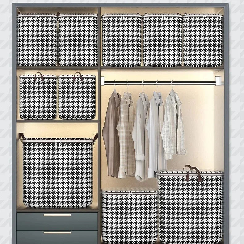 Organizer Clothes Storage Bags Large Capacity Quilt Moving Box Tote Bag Dustproof Clothing Wardrobe Home