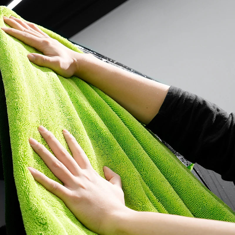 1400GSM Ultra-Thick Drying Towel for Car/Motorcycle Oversized 60x120cm Cleaning Cloth Soft High Absorbent Car Detailing Towel