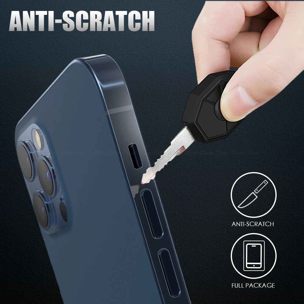 Carbon Fiber Sticker Clear Matte Phone Side Film For iPhone 16 15 14 Plus 13 12 Pro Max Frame Protective Border Hydrogel Film