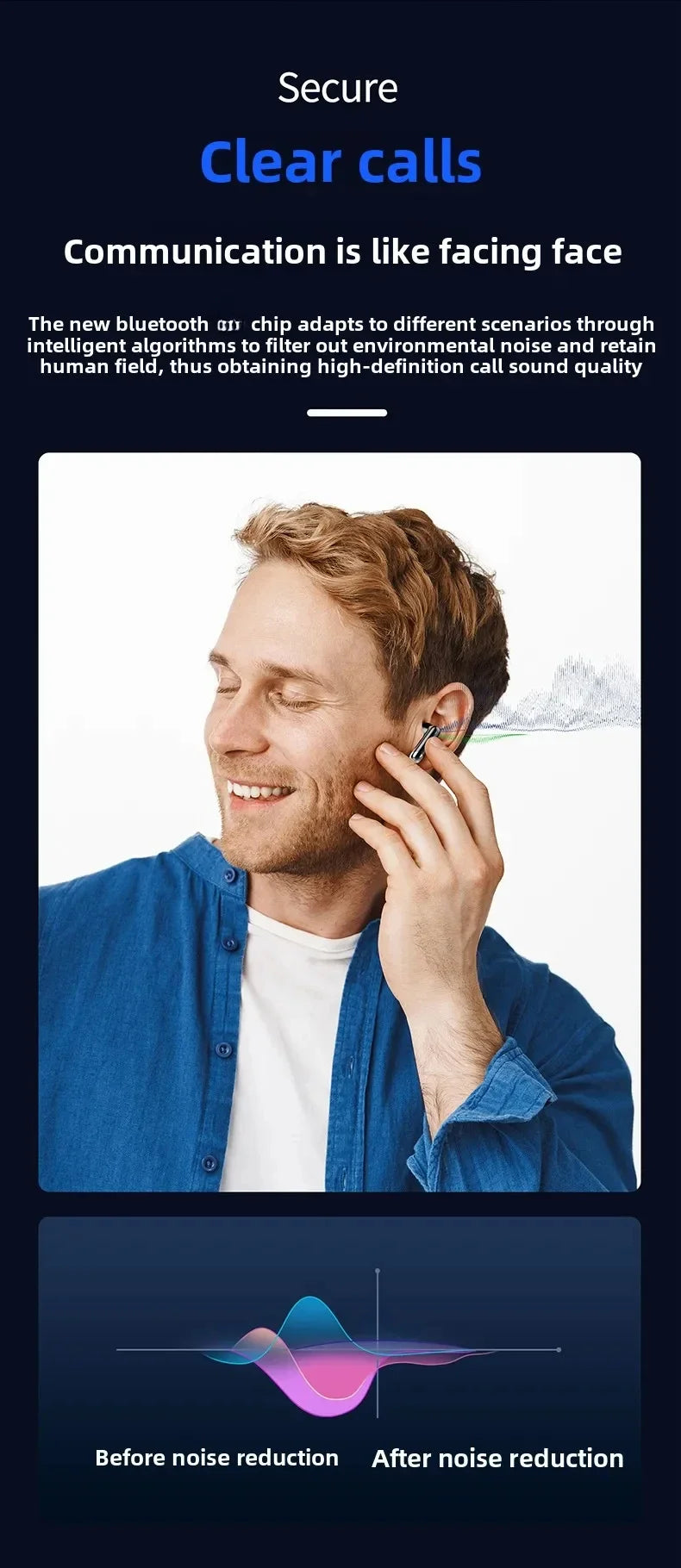 X89 Bluetooth headset Wireless Headphones Sport Earphones Waterproof Noise Reduction in-ear Wireless Earbuds With Mic